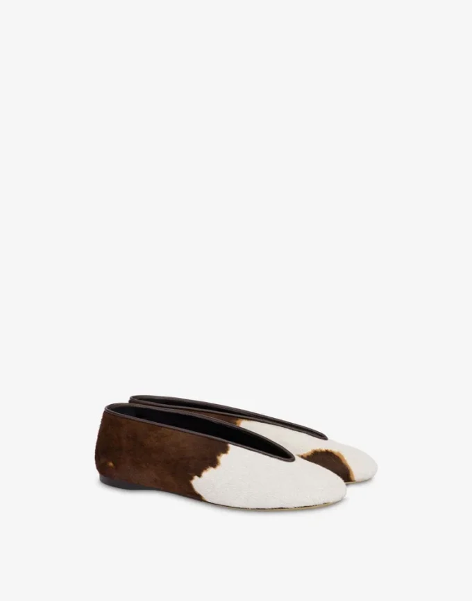 Ballerines en cuir de poney