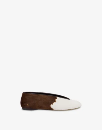 Ballerines en cuir de poney
