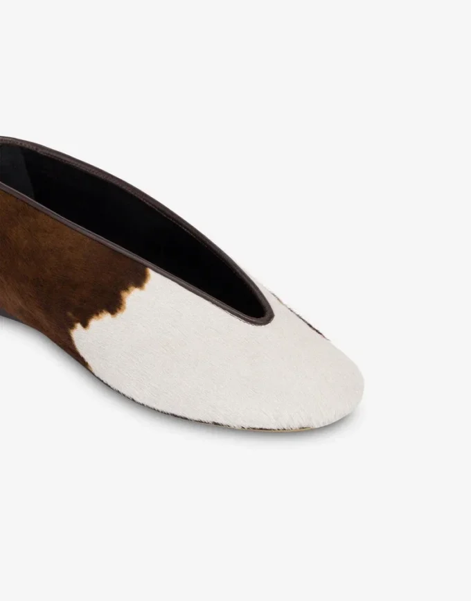 Ballerines en cuir de poney