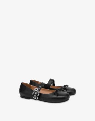 Ballerines en cuir nappa