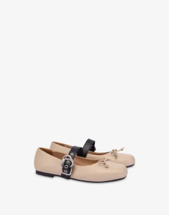 Ballerines en cuir nappa
