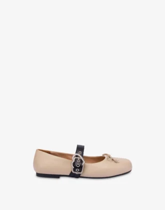 Ballerines en cuir nappa