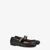 Ballerines en cuir nappa avec bande élastique logo