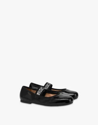 Ballerines en cuir verni
