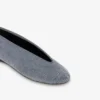 Ballerines en denim floqué