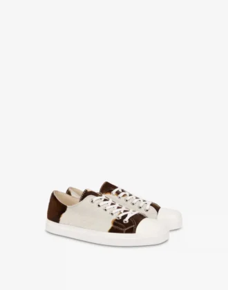 Baskets en cuir de poney
