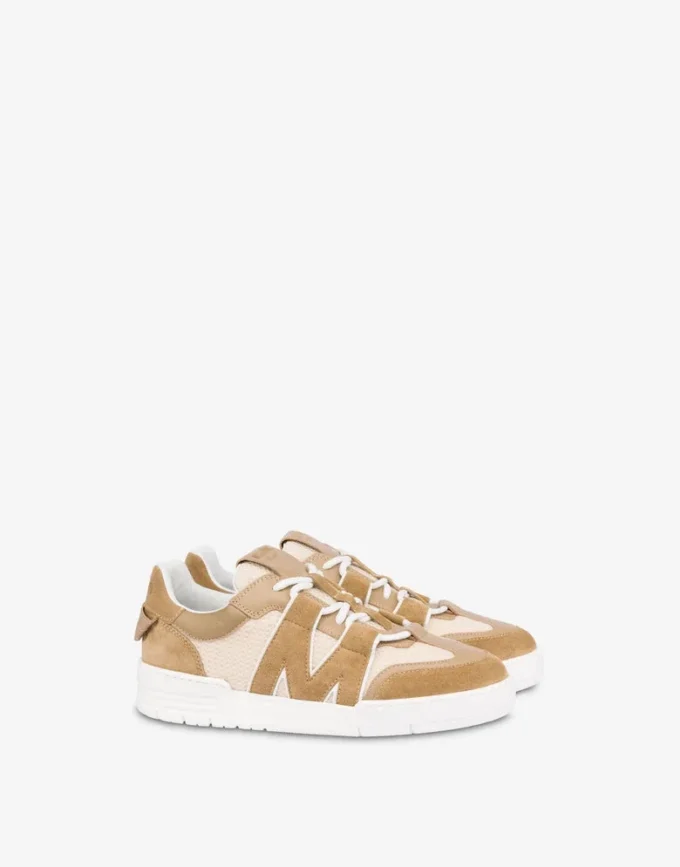 Baskets en cuir de veau et daim Baskets en cuir de veau et daim