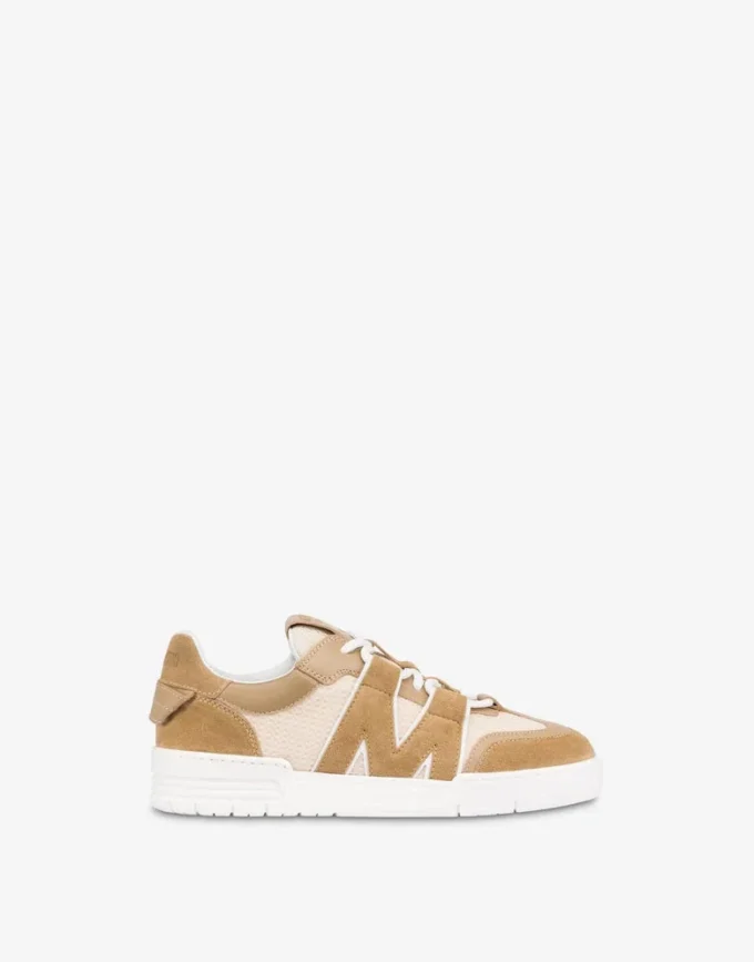 Baskets en cuir de veau et daim Baskets en cuir de veau et daim