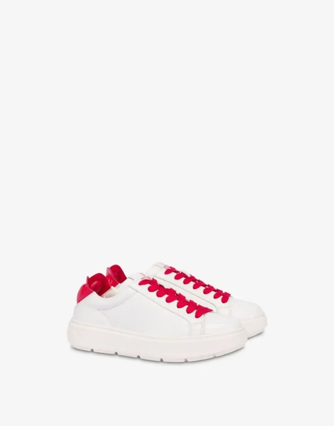 Baskets en cuir nappa et agneau