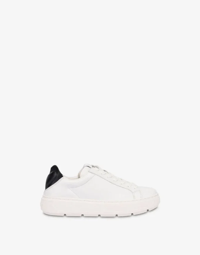 Baskets en cuir nappa et agneau