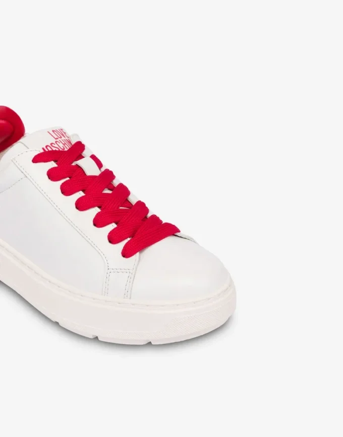 Baskets en cuir nappa et agneau