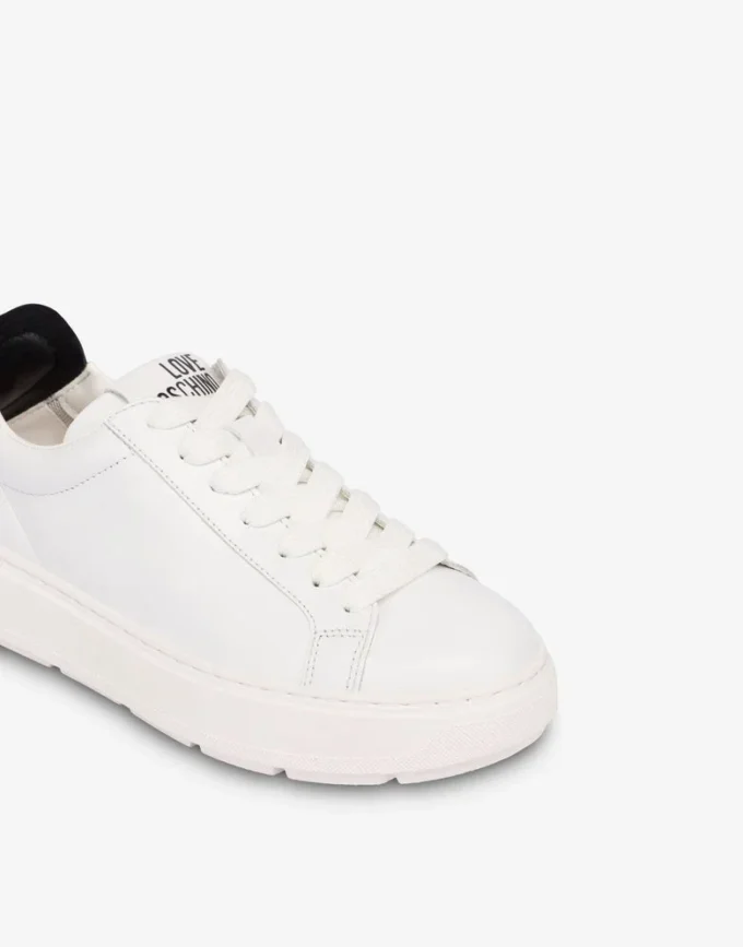 Baskets en cuir nappa et agneau