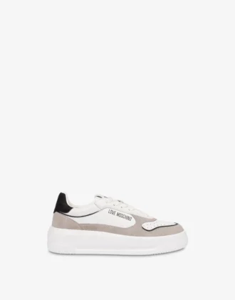 Baskets en daim et cuir de veau