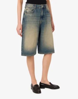 Bermuda en denim de coton