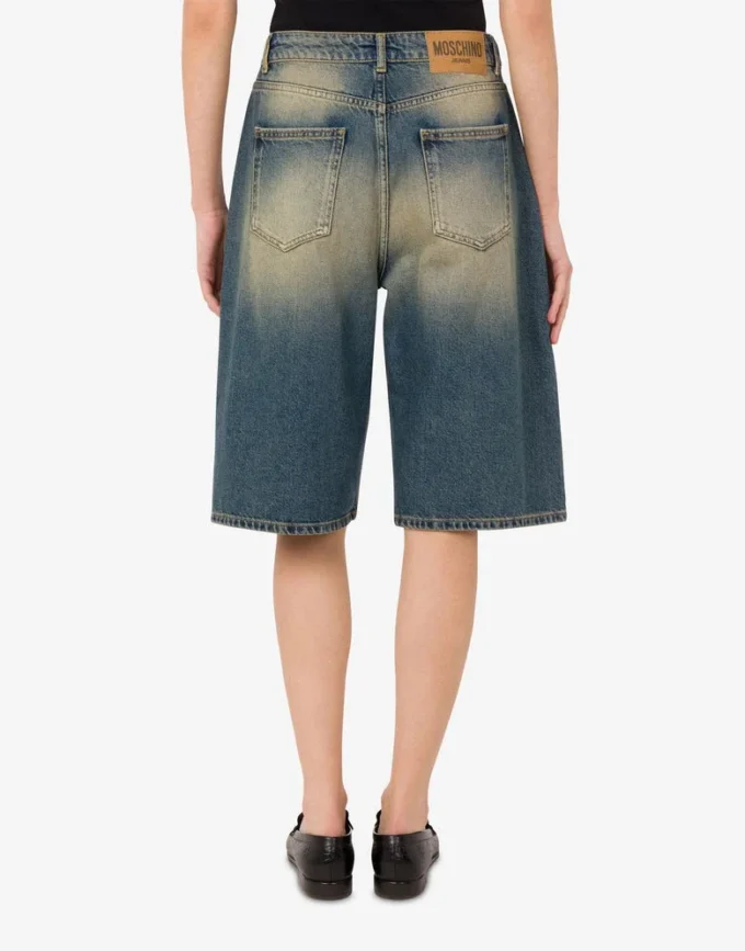 Bermuda en denim de coton Bermuda en denim de coton