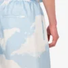Bermuda en twill de soie Nuage d&rsquo;archives