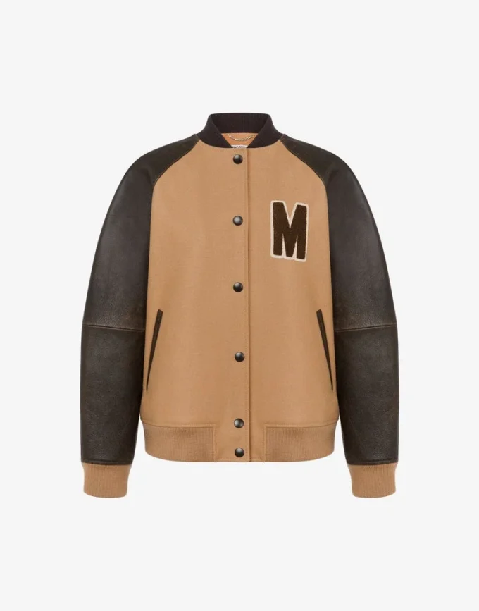 Blouson bomber en laine
