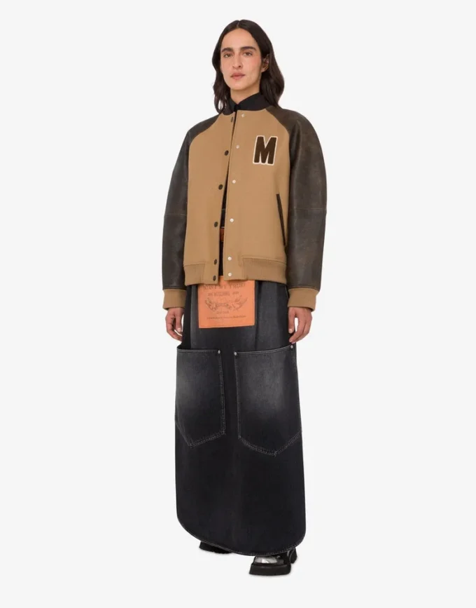 Blouson bomber en laine