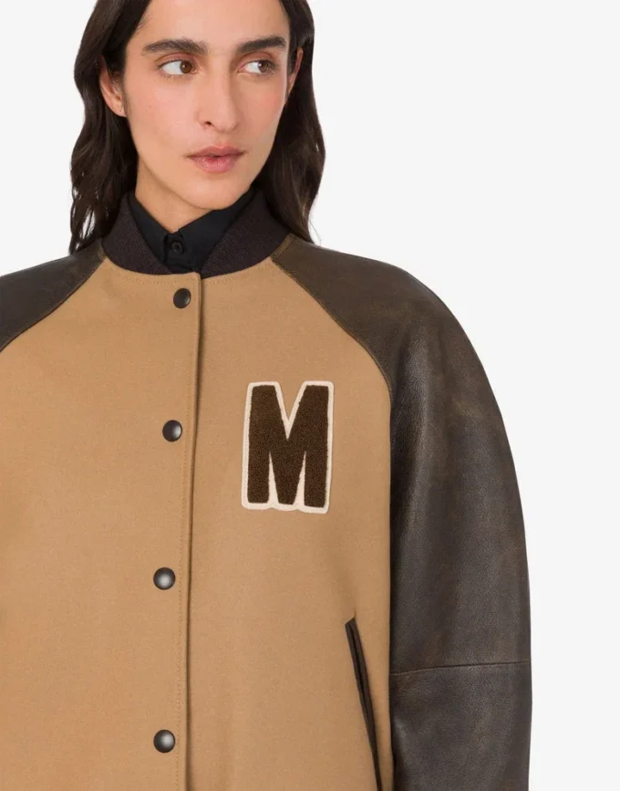 Blouson bomber en laine
