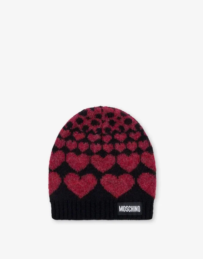 Bonnet incrusté en mélange de mohair