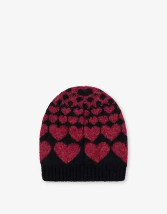 Bonnet incrusté en mélange de mohair