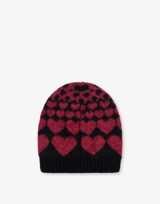 Bonnet incrusté en mélange de mohair