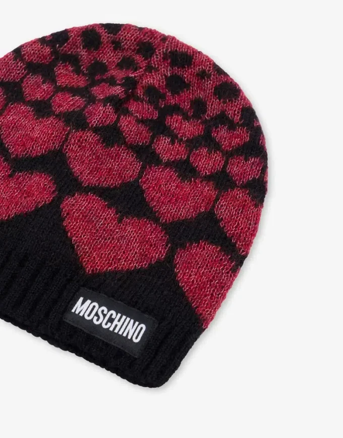 Bonnet incrusté en mélange de mohair