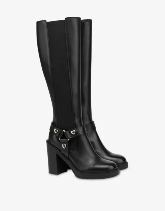 Bottes en cuir de veau