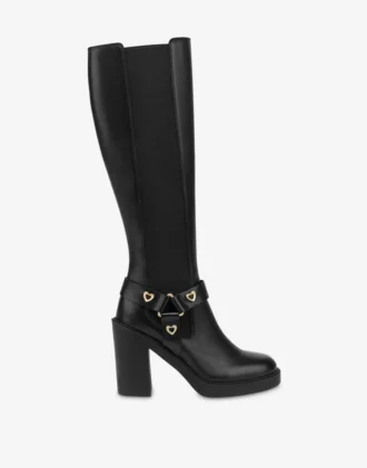 Bottes en cuir de veau