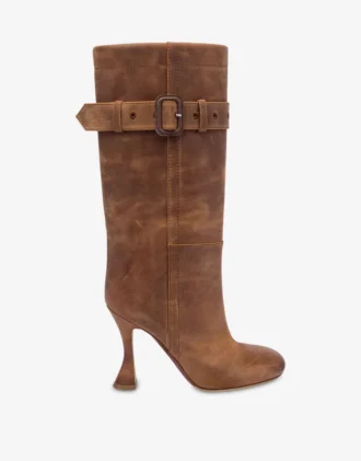 Bottes en cuir de veau