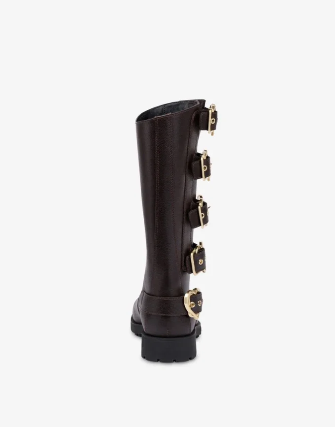 Bottes en cuir de veau