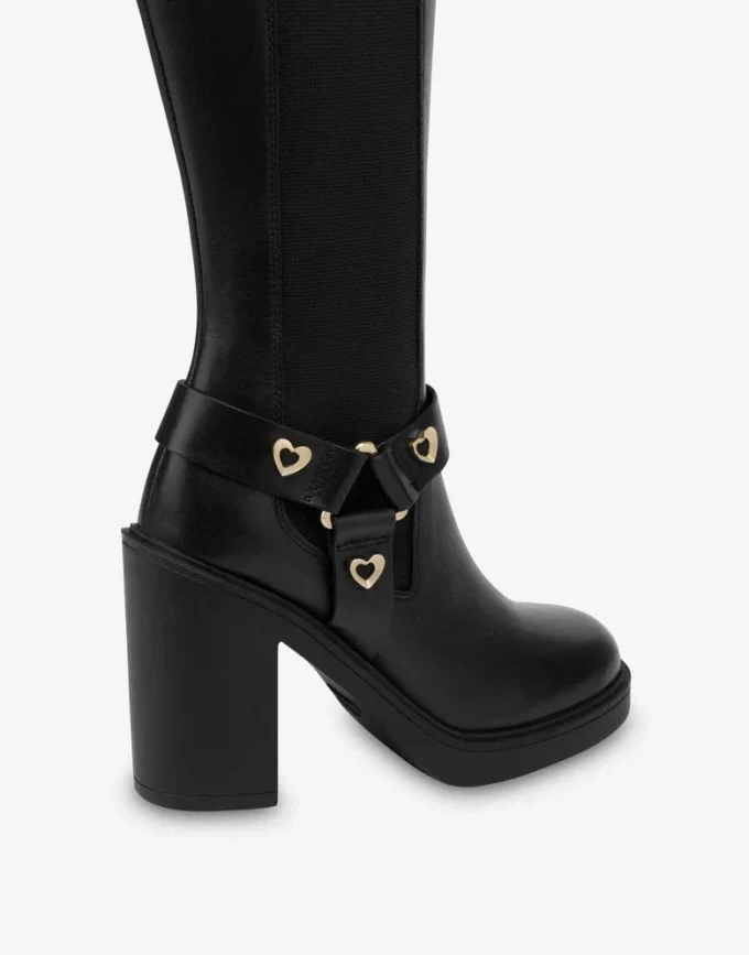 Bottes en cuir de veau
