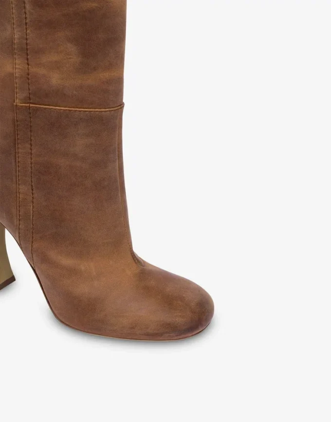 Bottes en cuir de veau