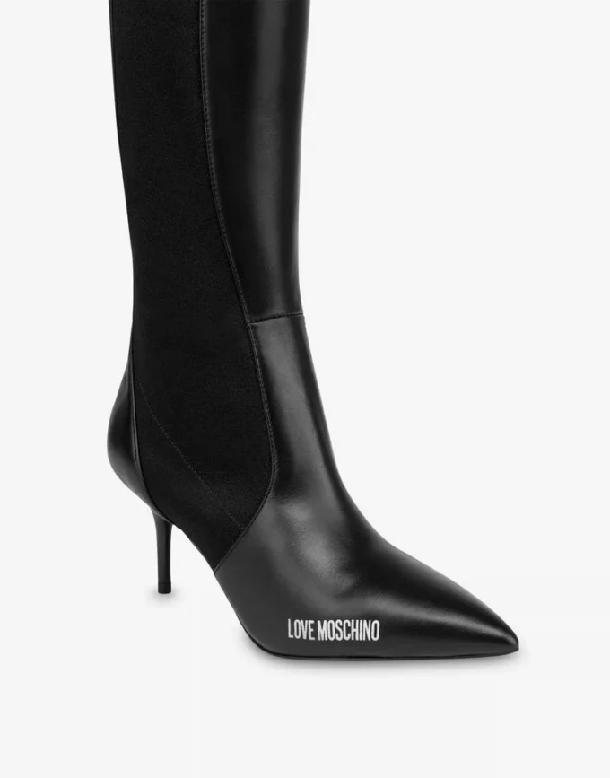 Bottes en cuir de veau