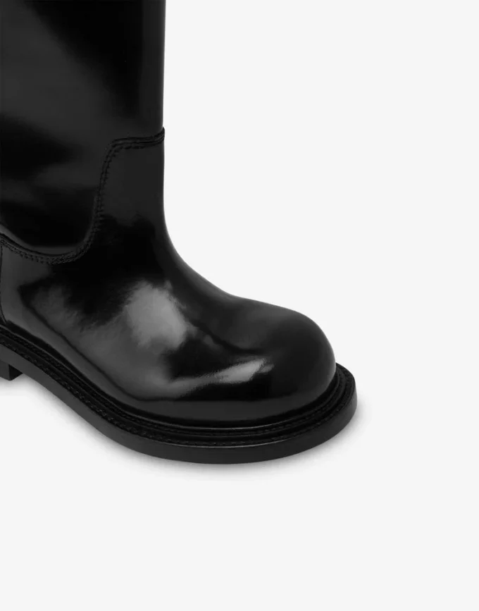 Bottes en cuir de veau