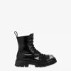 Bottes militaires en cuir de veau