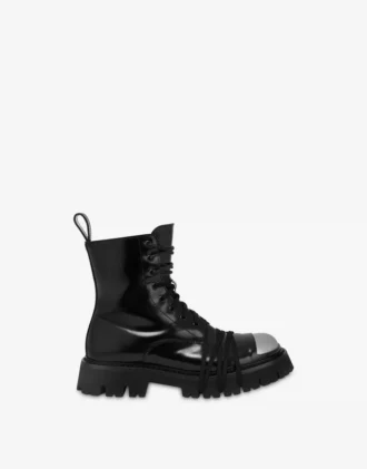 Bottes militaires en cuir de veau