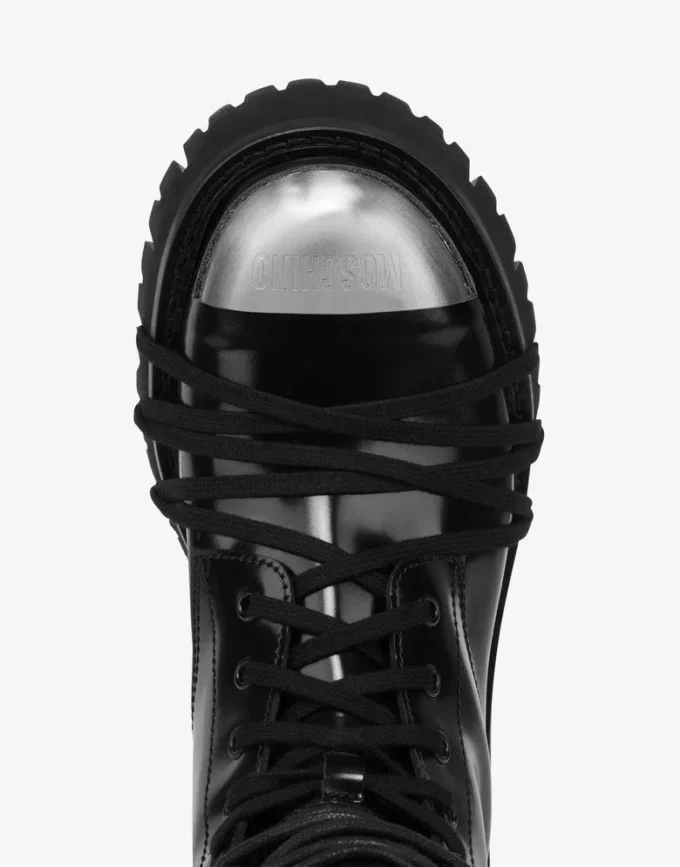 Bottes militaires en cuir de veau