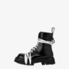 Bottes motardes en cuir de veau brossé Bottes motardes en cuir de veau brossé