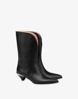 Bottines en cuir de veau