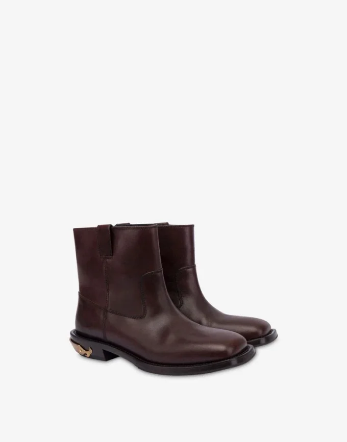 Bottines en cuir de veau Bottines en cuir de veau