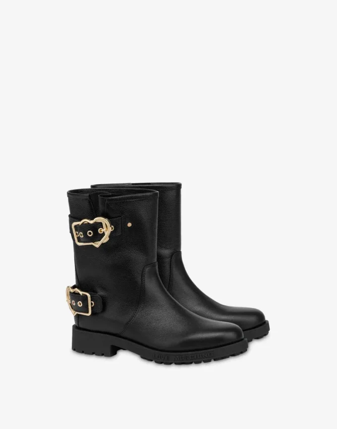 Bottines en cuir de veau