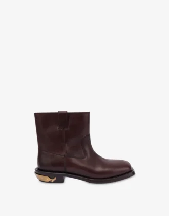 Bottines en cuir de veau