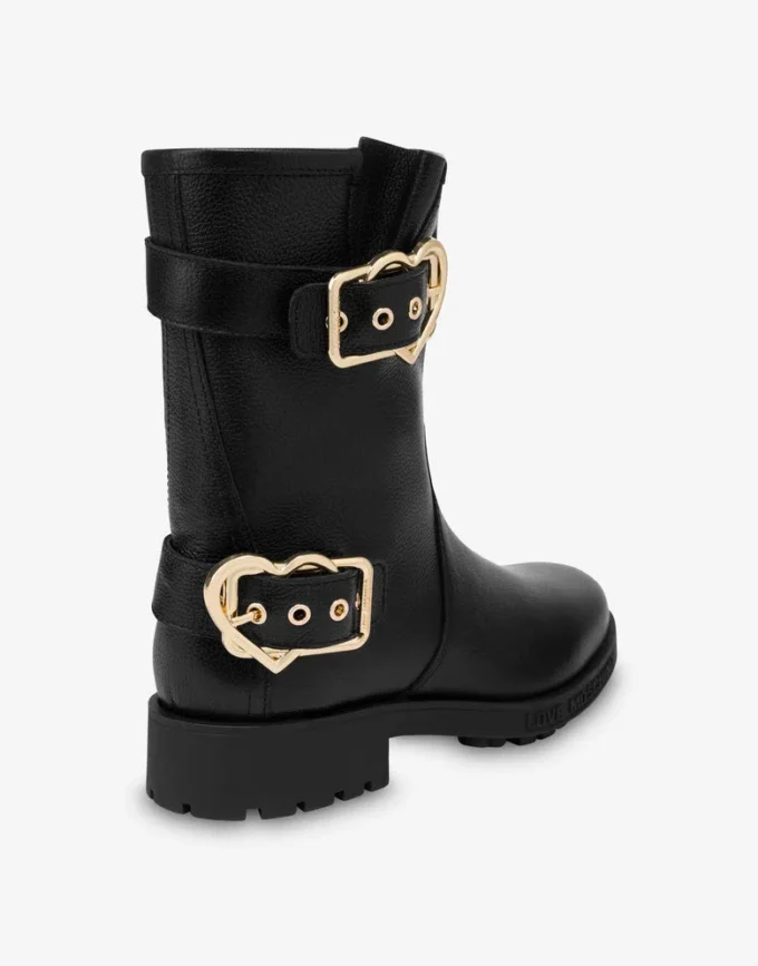 Bottines en cuir de veau