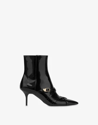 Bottines en cuir verni