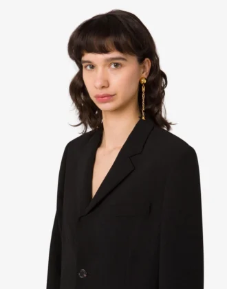 Boucles d&rsquo;oreilles pendantes en métal