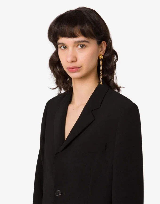 Boucles d&rsquo;oreilles pendantes en métal
