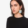 Boucles d&rsquo;oreilles pendantes en métal