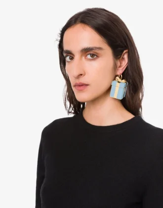 Boucles d&rsquo;oreilles pendantes en métal