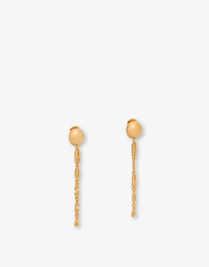 Boucles d&rsquo;oreilles pendantes en métal